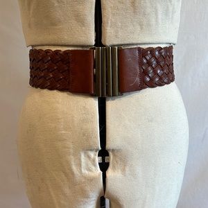 Anthropologie Braided Leather Belt
